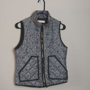 Si Style Black/White Herringbone Vest(Small)
